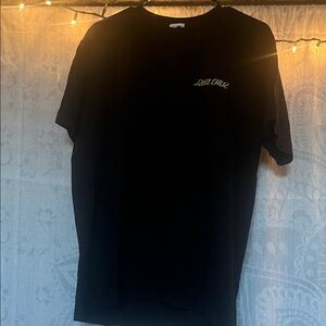 Santa Cruz Skateboards Black Tee with Neon Logo